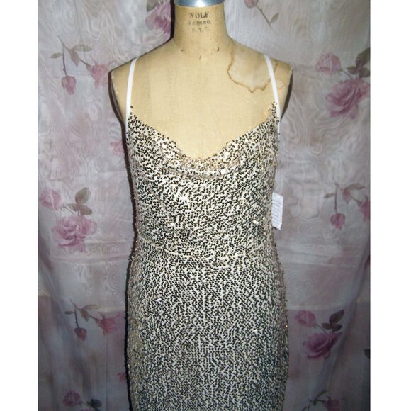 NWT size 10 TAYLOR sequined Gown dress - Picture 4 of 15